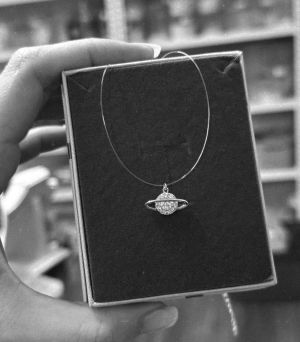 Colier planeta Fir Transparent  