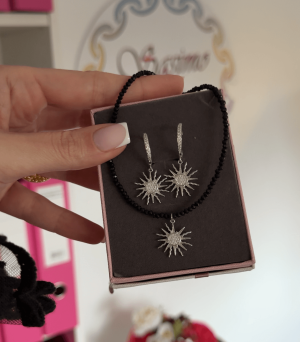Set colier + cercei + cutie 