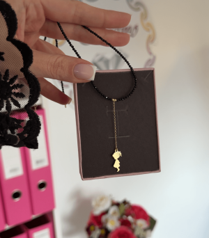 ARGINT 925 Colier spinel fetita