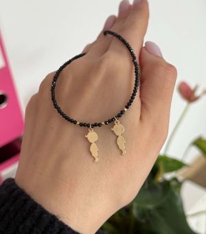 ARGINT 925 Colier spinel 2 baieti