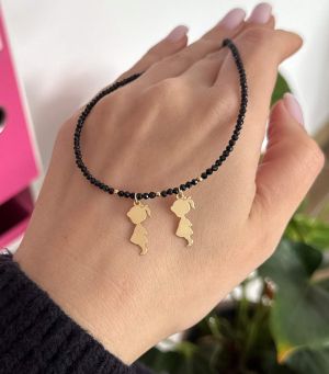 ARGINT 925 Colier spinel 2 fetite