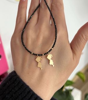 ARGINT 925 Colier spinel 2 fetite