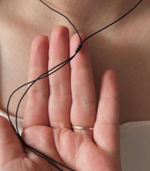 ARGINT 925 Colier snur cruce