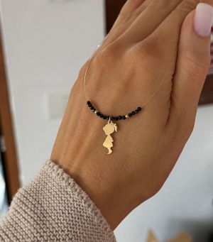 ARGINT 925 Colier spinel fetita/baiat