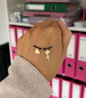 ARGINT 925 Colier spinel fetita/baiat si inima