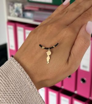 ARGINT 925 Colier spinel fetita/baiat si inima