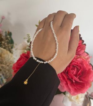 ARGINT 925 - Colier perle de cultura si soare