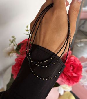 ARGINT 925 Colier spinel si bile