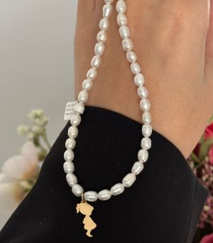 ARGINT 925 - Colier perle de cultura si fetita