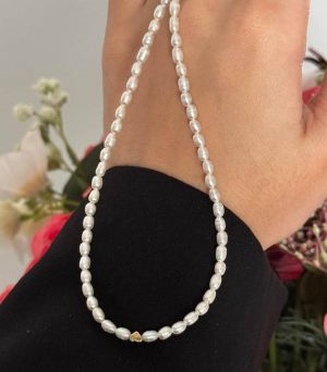 ARGINT 925 - Colier perle de cultura si inima