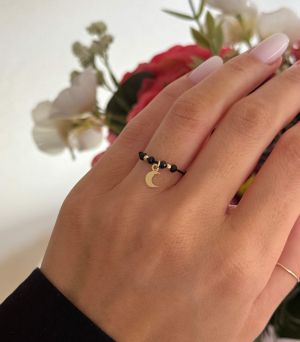 ARGINT 925 Inel snur luna