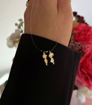 ARGINT 925 Colier 2 copii la alegere