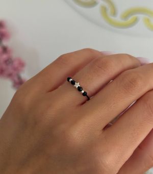 ARGINT 925 Inel snur stea