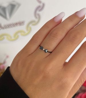 ARGINT 925 Inel snur inimi