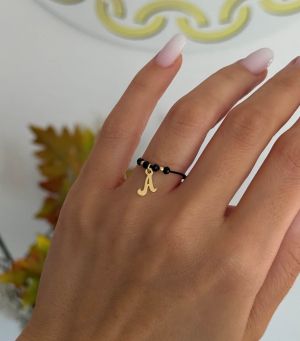 ARGINT 925 Inel snur initiala