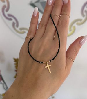 ARGINT 925 Colier spinel cruce