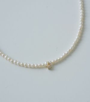 ARGINT 925 Colier perle de cultura cristal