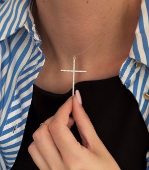 Colier Fir Transparent Cruce - AURIU